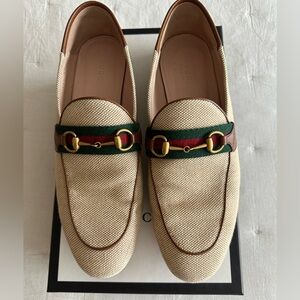 Gucci Brixton canvas loafers